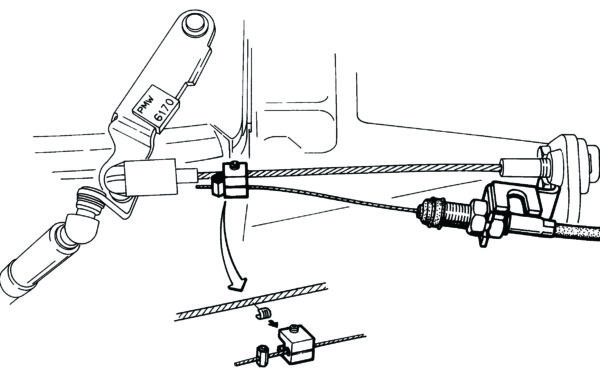 GC55 Mechanical Cruise Control Unit installation example diagrams showing setup for various vehicle types