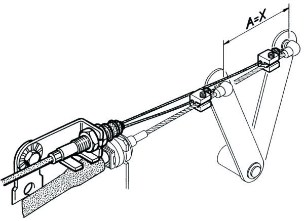 GC55 Mechanical Cruise Control Unit installation example diagrams showing setup for various vehicle types